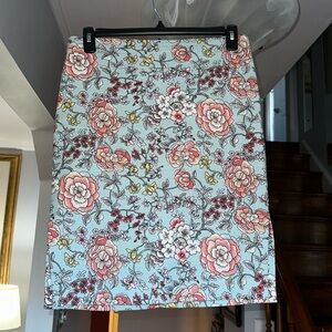 🎤🎉 Loft Floral Pencil Skirt Sz 10